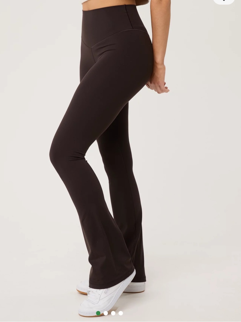 High-Rise Bootcut Flare Pants in Dark Brown